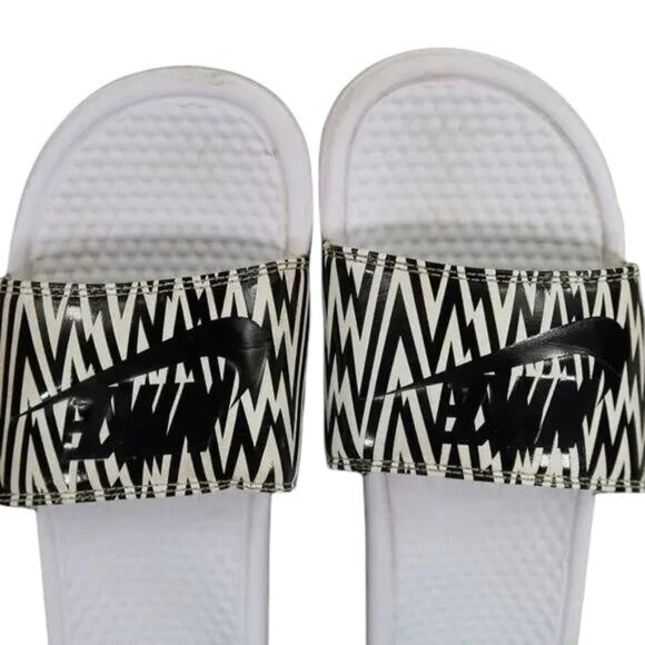 Nike Shoes Womens 10 Sandals Slides Benassi Sport Recovery Comfort Casual Print - Picture 4 of 12